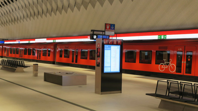 Kuva metroaseman laiturilta