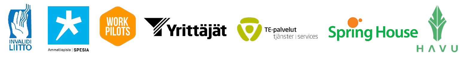 logoja: spesia, havu, TE-keskus, springhouse, yrittäjät, workpilots