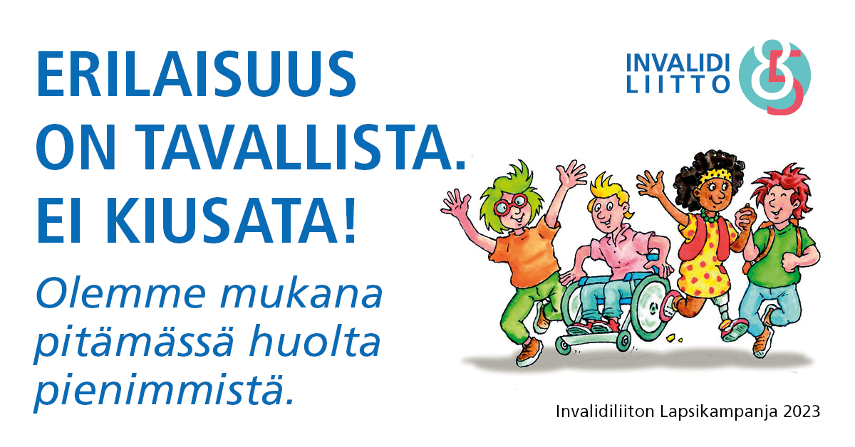 Erilaisuus on tavallista. Ei kiusata! lahjoittajatunnus 2023