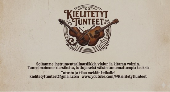 Kielitetyt tunteet yhtyeen mainoskuva