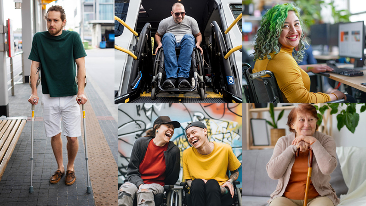 Kollaasikuva ihmisistä