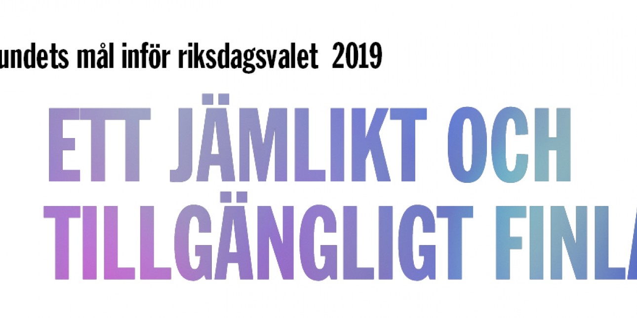 Invalidförbundets mål inför riksdagsvalet 2019 