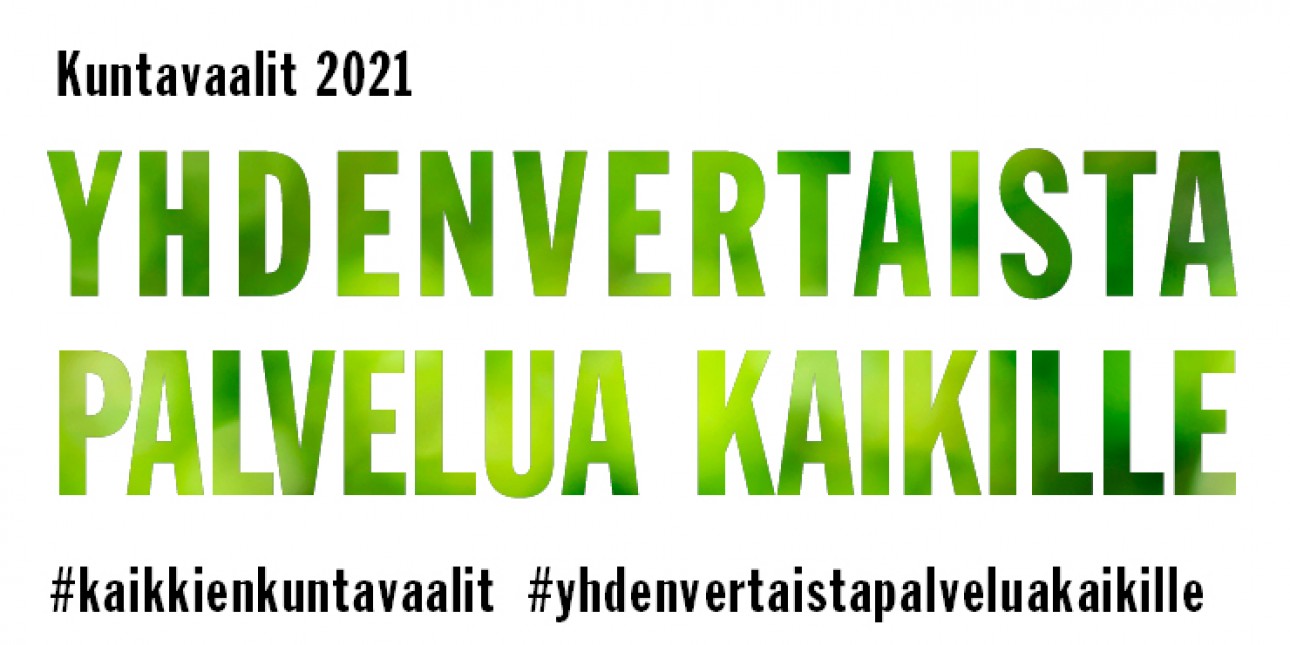 Invalidiliiton kuntavaalitavoitteet 2021. Kuvituskuva.