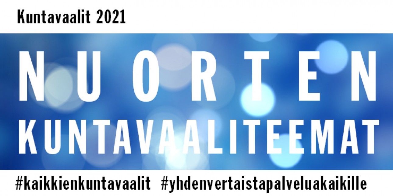 Invalidiliiton nuorten Kuntavaaliteemat 2021. Kuvituskuva.