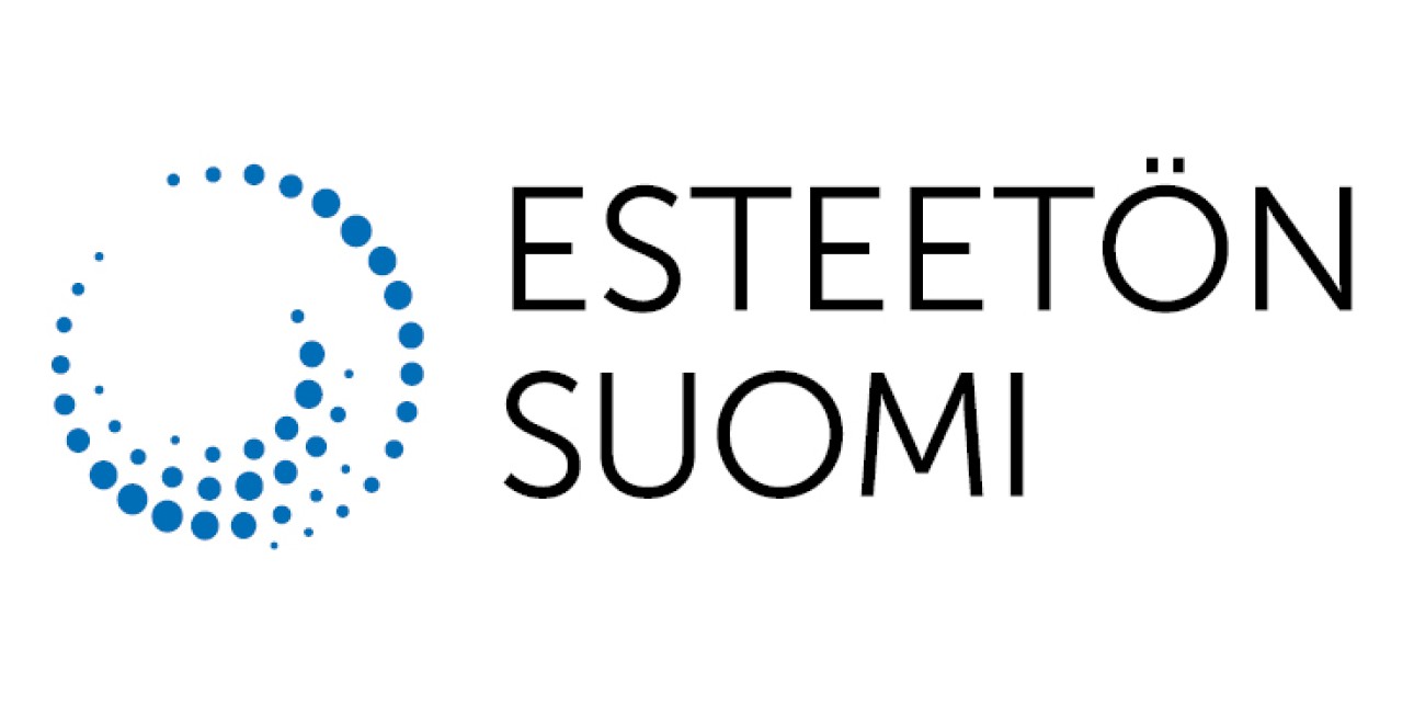 Esteetön Suomi logo. Kuvituskuva.