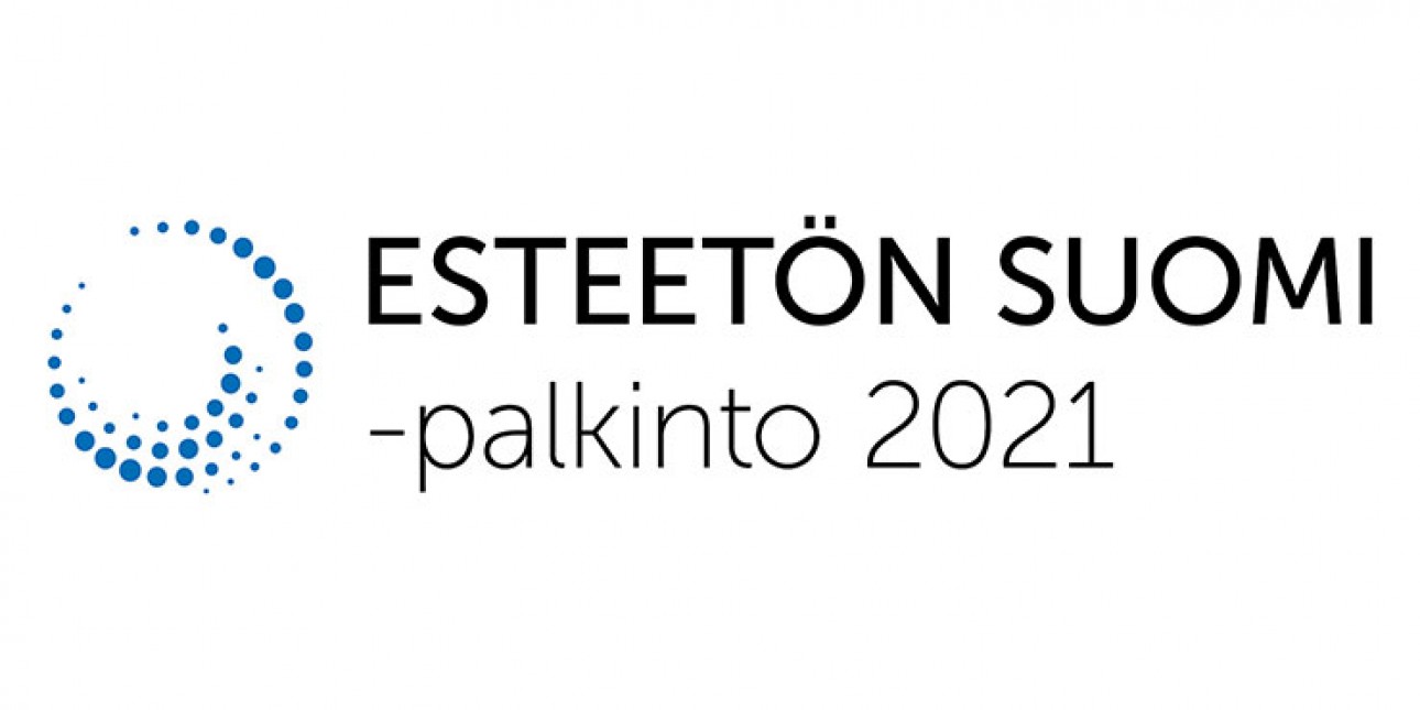 Logo, Esteetön Suomi -palkinto.