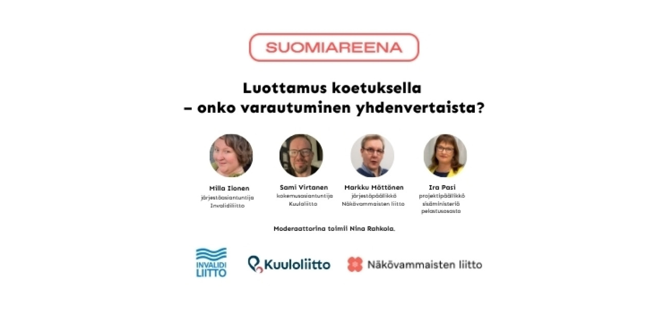 SuomiAreenan paneelikeskustelijat