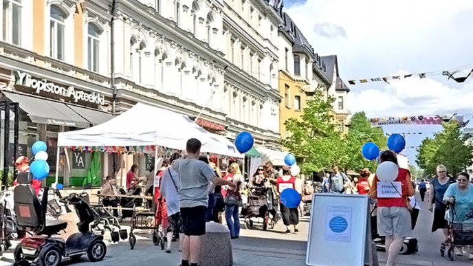 kuva Helppo liikkua -tapahtumasta Turussa