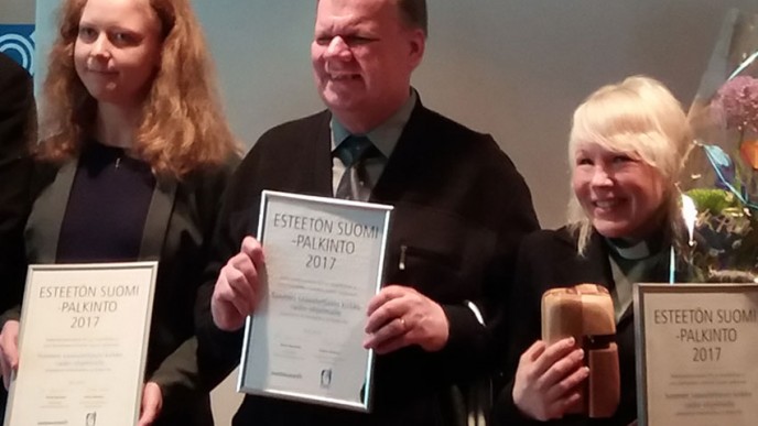 Vuoden 2017 palkinnon saajat.