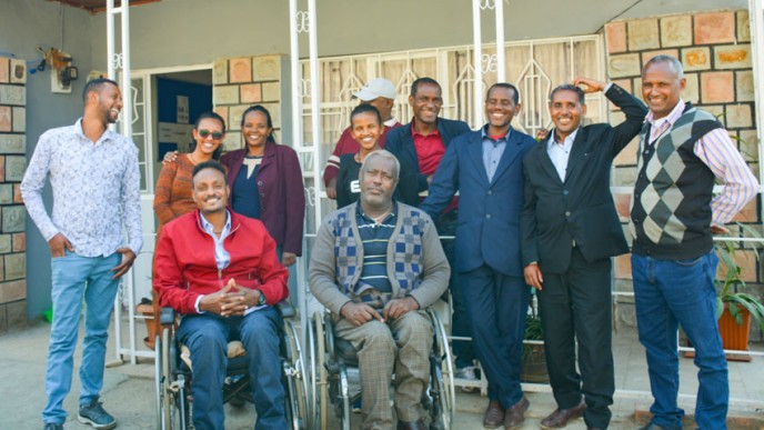 Invalidiliiton kumppanijärjestön DDI:n uusi toimisto Addis Abebassa. Kuvituskuva.
