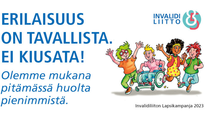 Erilaisuus on tavallista. Ei kiusata! lahjoittajatunnus 2023