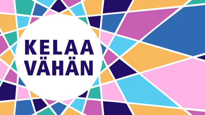 Kelaa vähän -podcast kuvituskuva
